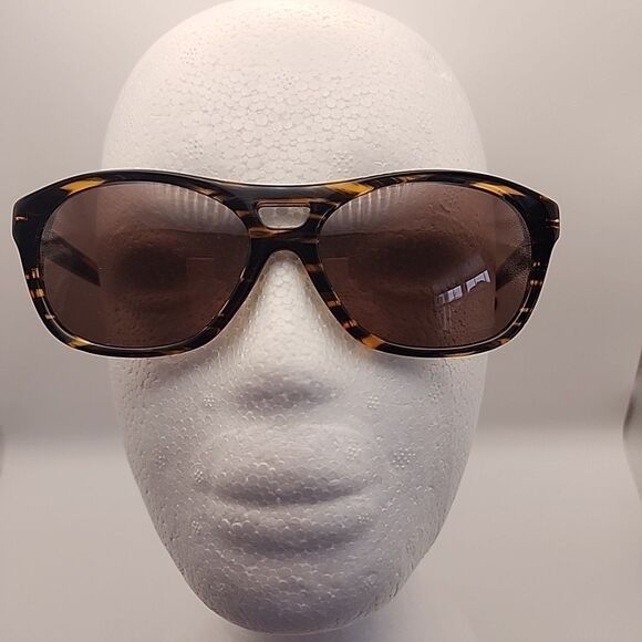 DKNY 7812S 315 52-17-140 Sunglasses Frame Brown Striped Aviator Pilot Retro - Picture 1 of 6